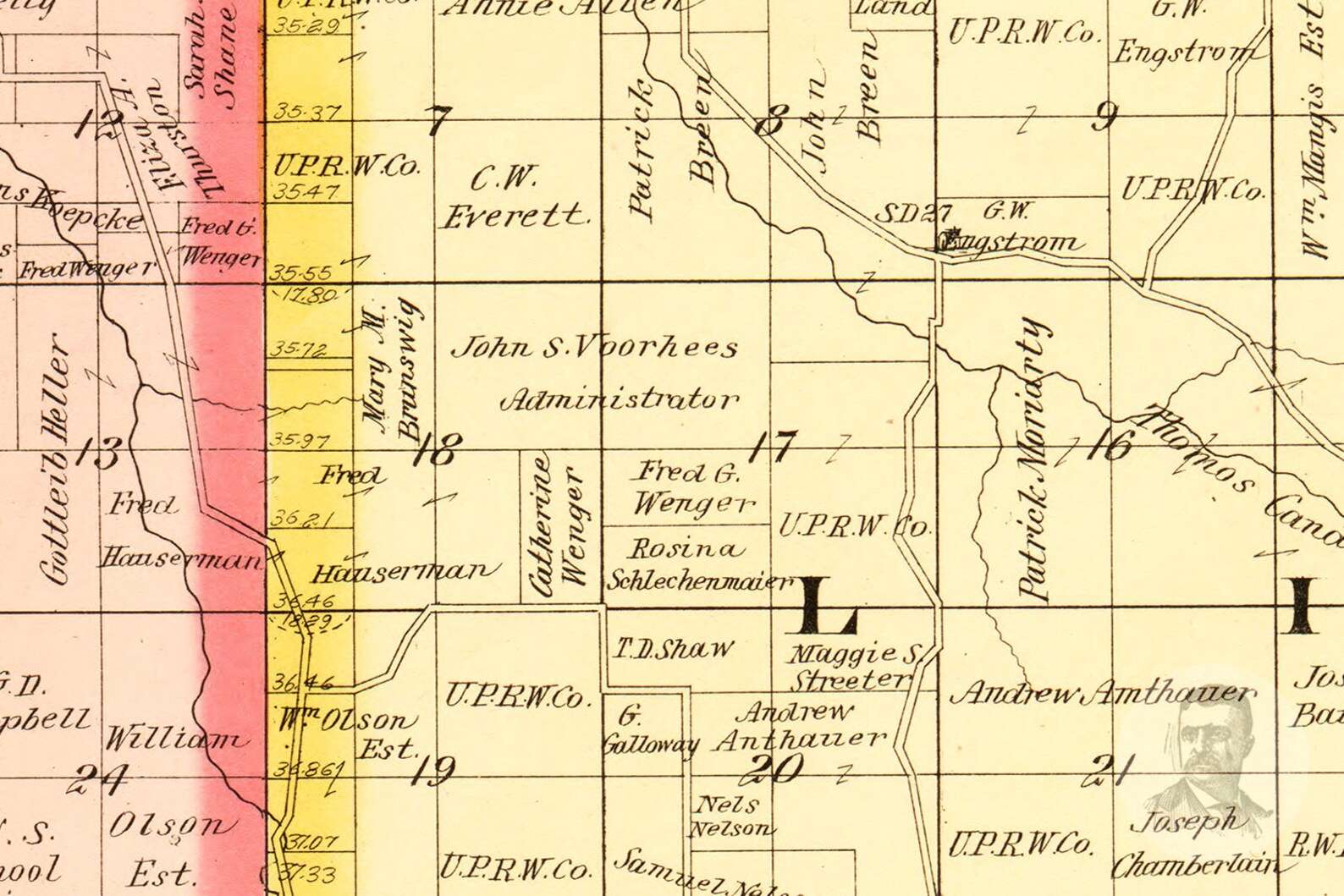 Vintage Geary County Map 1897 Old Map of Geary County Etsy