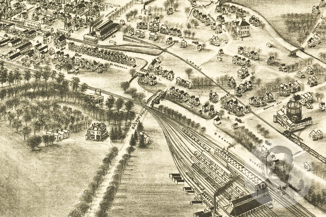 Vintage Dover Map 1903 Old Map of Dover New Jersey Etsy