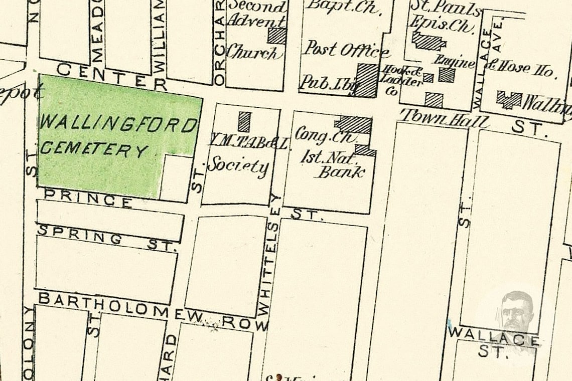 Vintage Wallingford Map from 1893 Old Connecticut Map Etsy