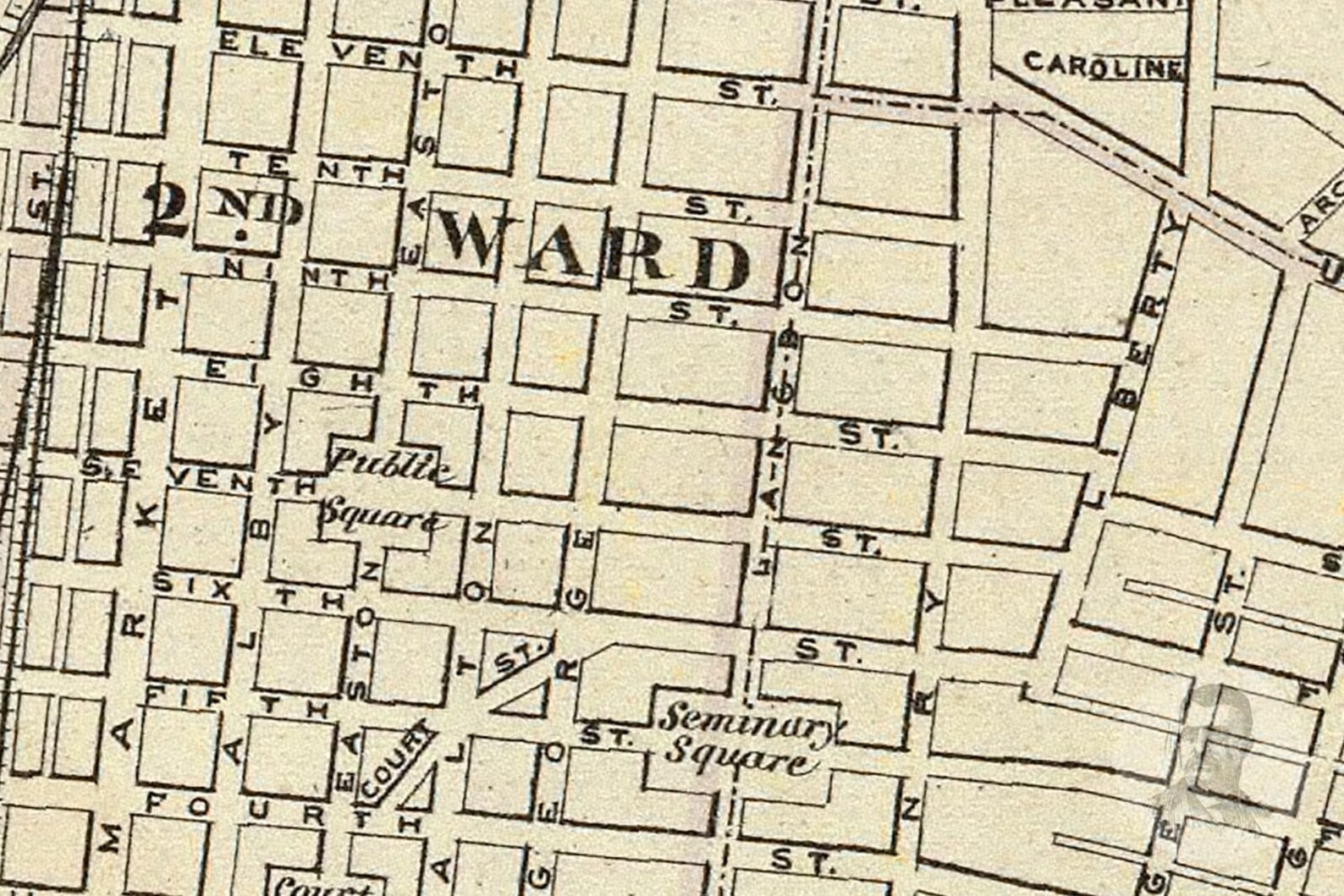 Vintage Bond County IL Map 1876 Old Illinois Map Historical Etsy