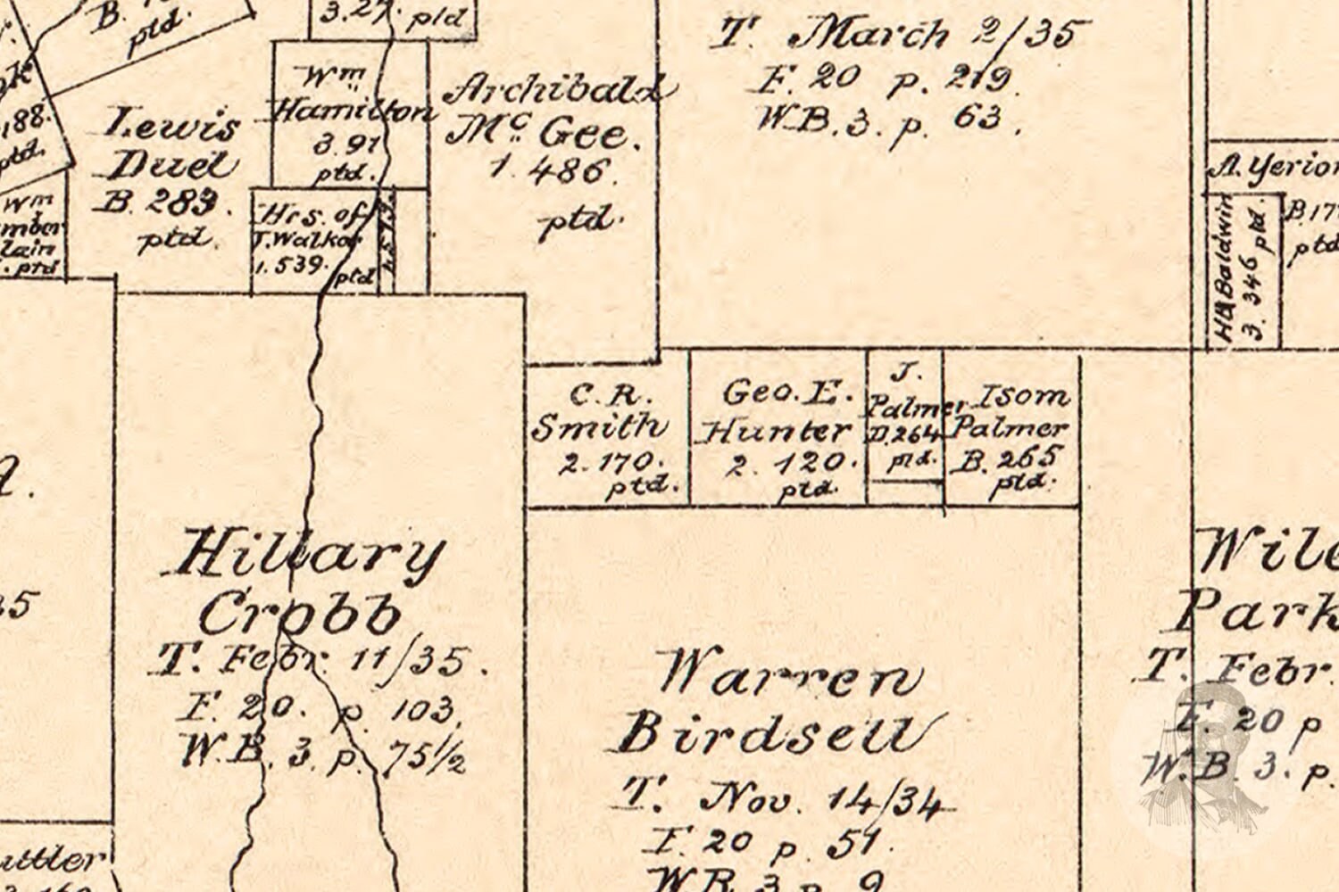 Vintage Walker County Map 1879 Old Map of Walker County Etsy