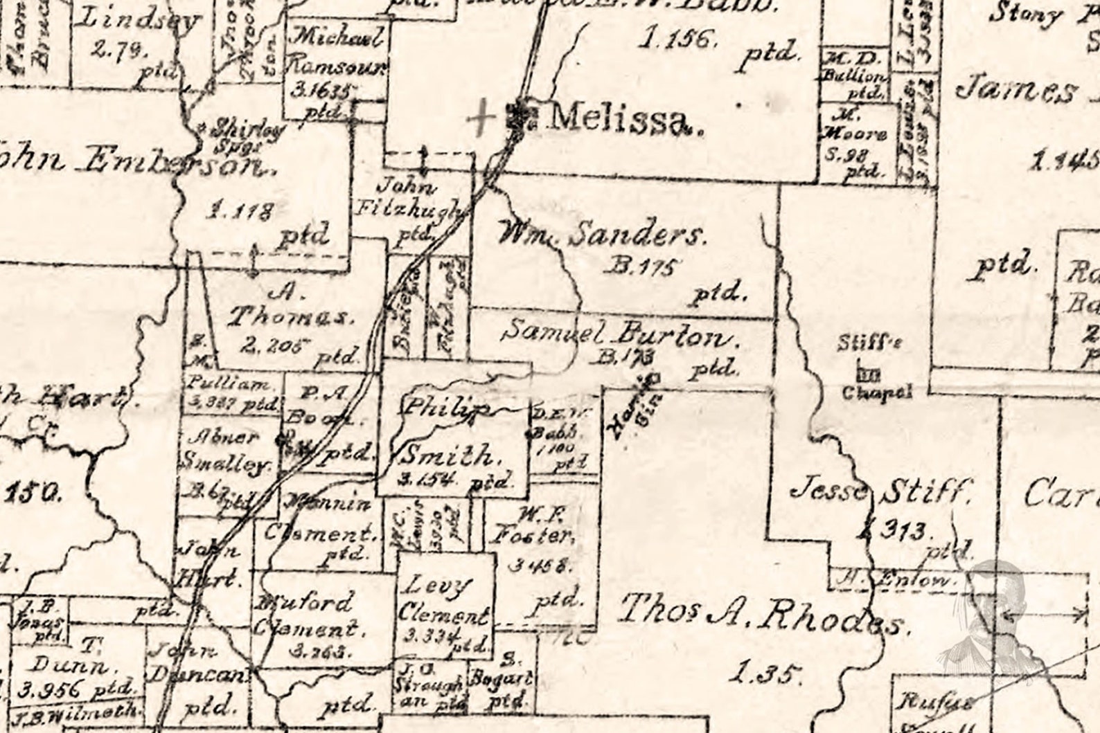 Vintage Collin County Map 1881 Old Map of Collin County Etsy