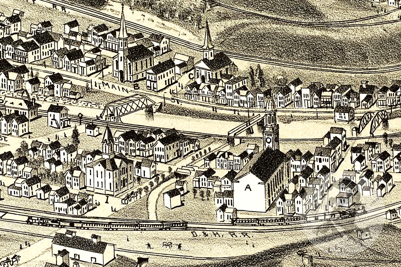 Archbald Pa 1892 Vintage City Maps Restored City Maps vrogue.co