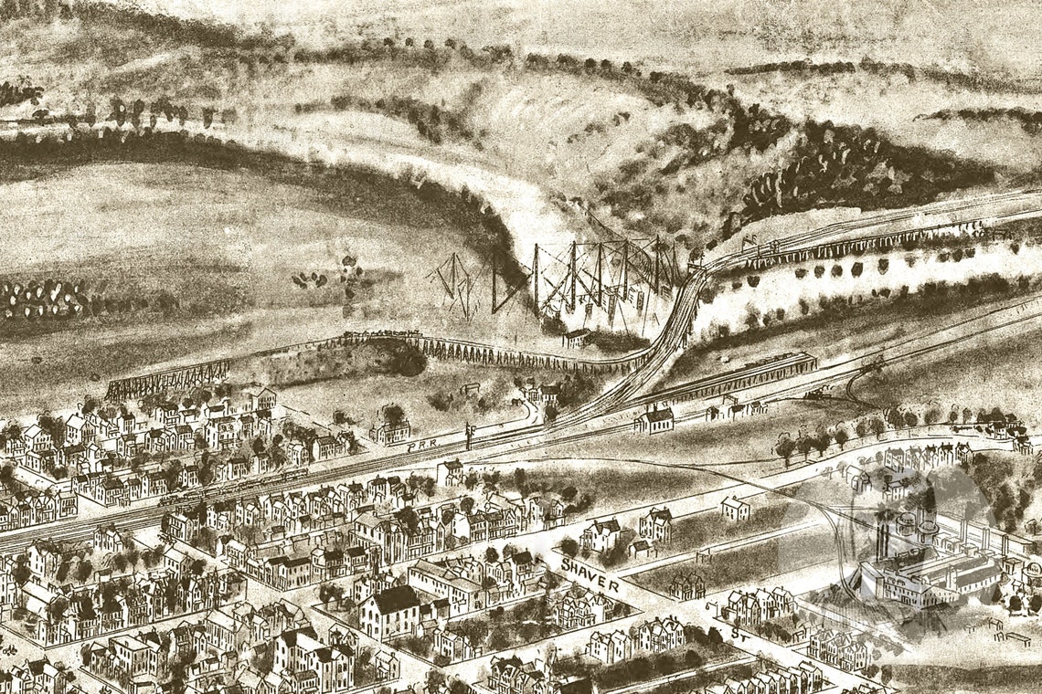 Vintage Mount Union Map 1906 Old Map of Mount Union Etsy