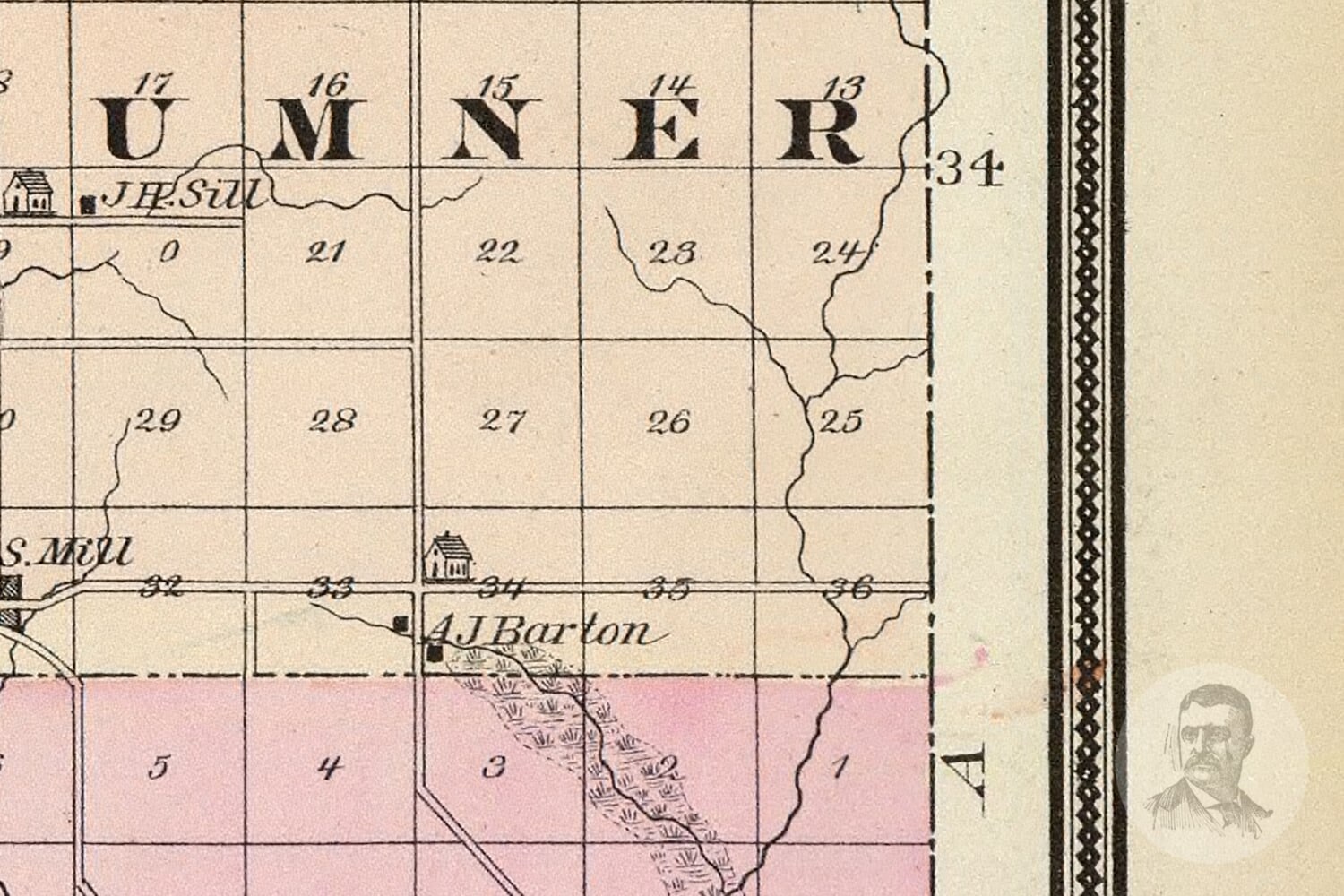 Vintage Barron County WI Map 1878 Old Wisconsin Map Etsy