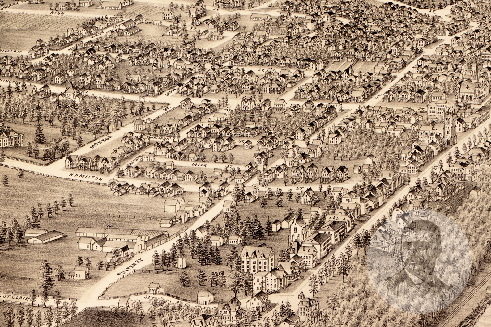 Vintage Geneva Map 1893 Old Map of Geneva New York | Etsy