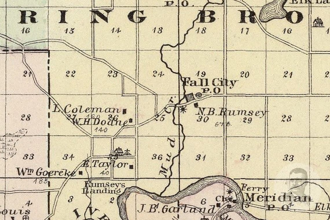 Vintage Dunn County WI Map 1878 Old Wisconsin Map Etsy