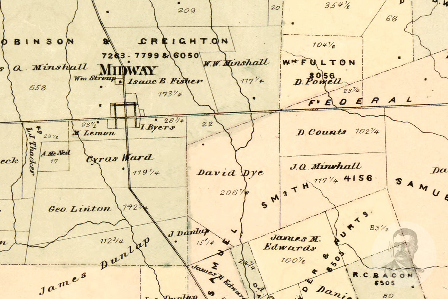Vintage Madison County Map 1862 Old Map of Madison County Etsy
