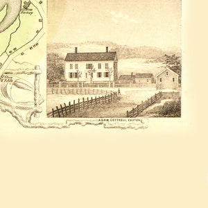 Vintage Washington County Map 1853 Washington County NY Land | Etsy