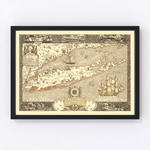 New York City Map 1931, Vintage New York City Map, Old New York City New York Art, Wall Art Gift for New York City History Lovers Retro Deco