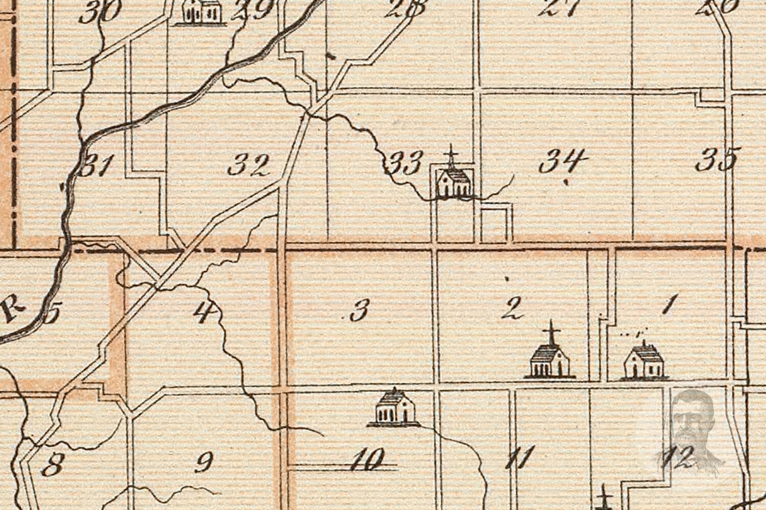 Vintage Henry County IN Map 1876 Old Indiana Map Historical Etsy