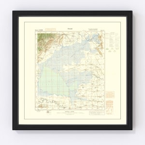 Middle East Map 1942, Vintage Middle East Map, Old Middle East Art, Wall Art Gift for Middle East History Lovers Retro Decor