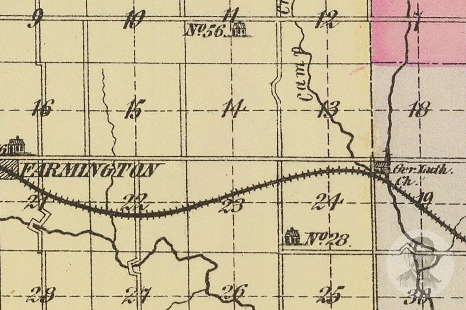 Vintage Atchison County KS Map 1887 Old Kansas Map Etsy