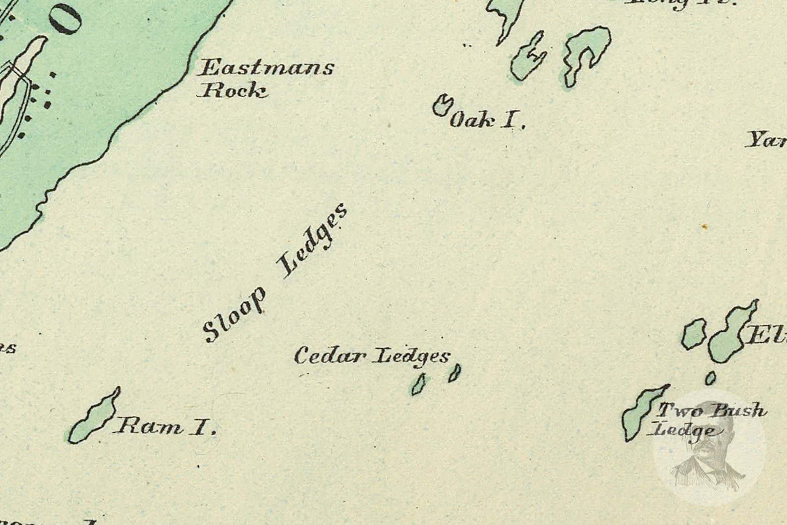 Vintage Harpswell Map From 1894 Old Maine Map Historic ME Etsy