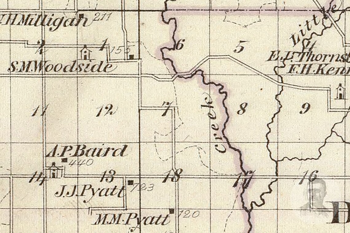 Vintage Perry County IL Map 1876 Old Illinois Map Etsy