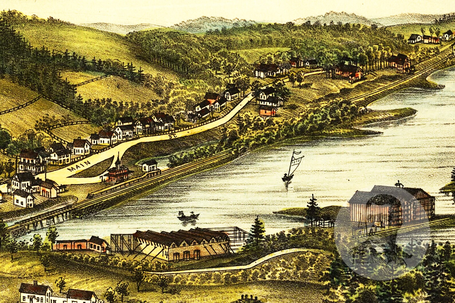 Vintage Milton Map 1888 Old Map of Milton New Hampshire Etsy