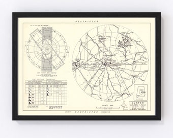 Maxwell Air Force Base Map 1952, Vintage Maxwell Air Force Base Map, Old Maxwell Air Force Base Art, Wall Art Gift for Maxwell Air Force Bas