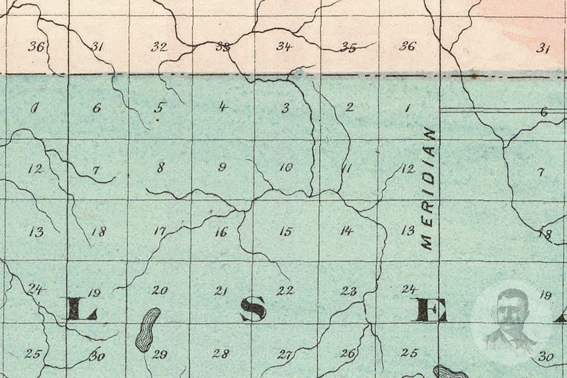 Vintage Taylor County WI Map 1878 Old Wisconsin Map Etsy