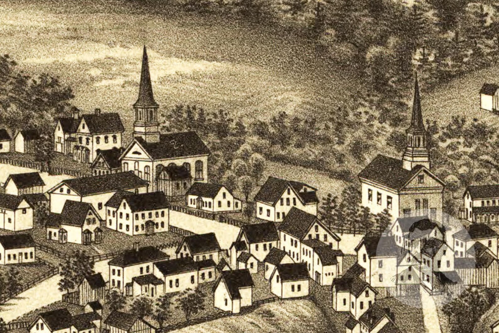 Vintage Greenville Map 1886 Old Map of Greenville New Etsy