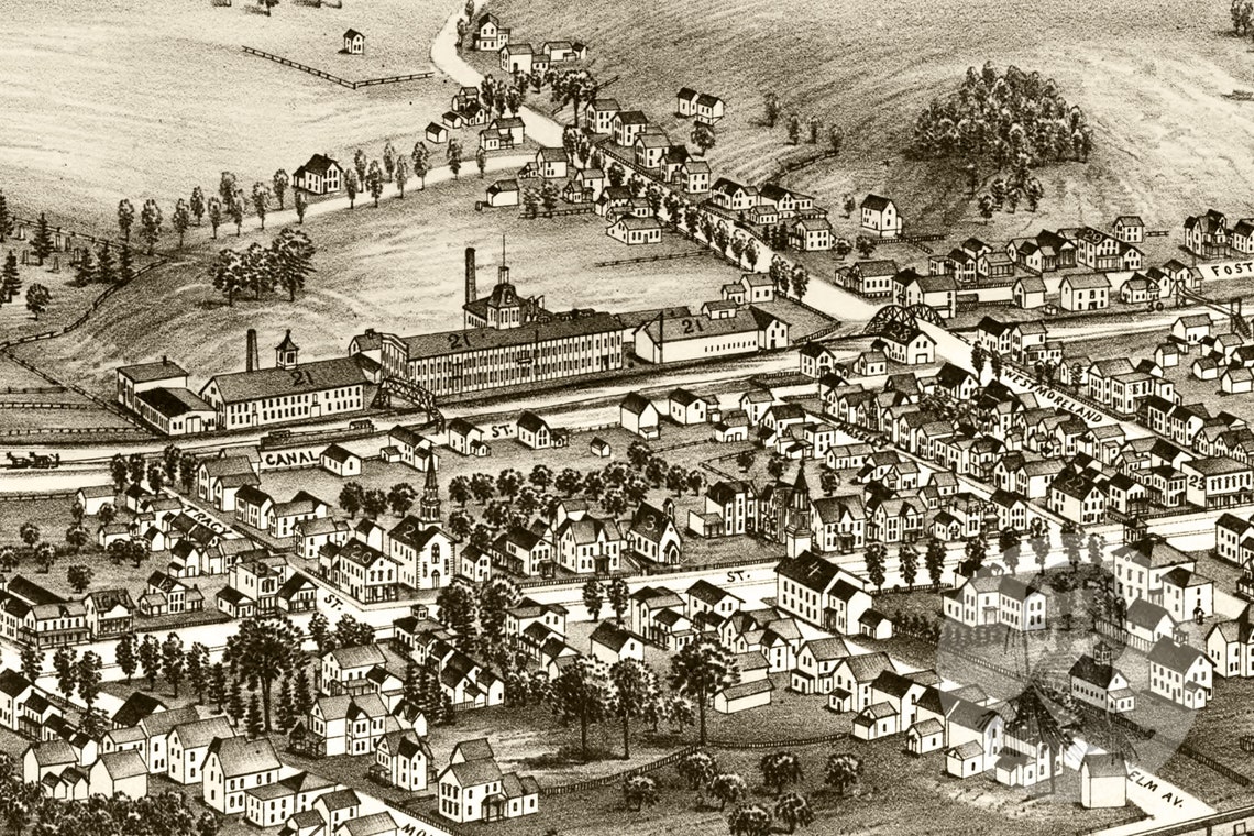 Vintage Whitesboro Map 1891 Old Map of Whitesboro New York Etsy