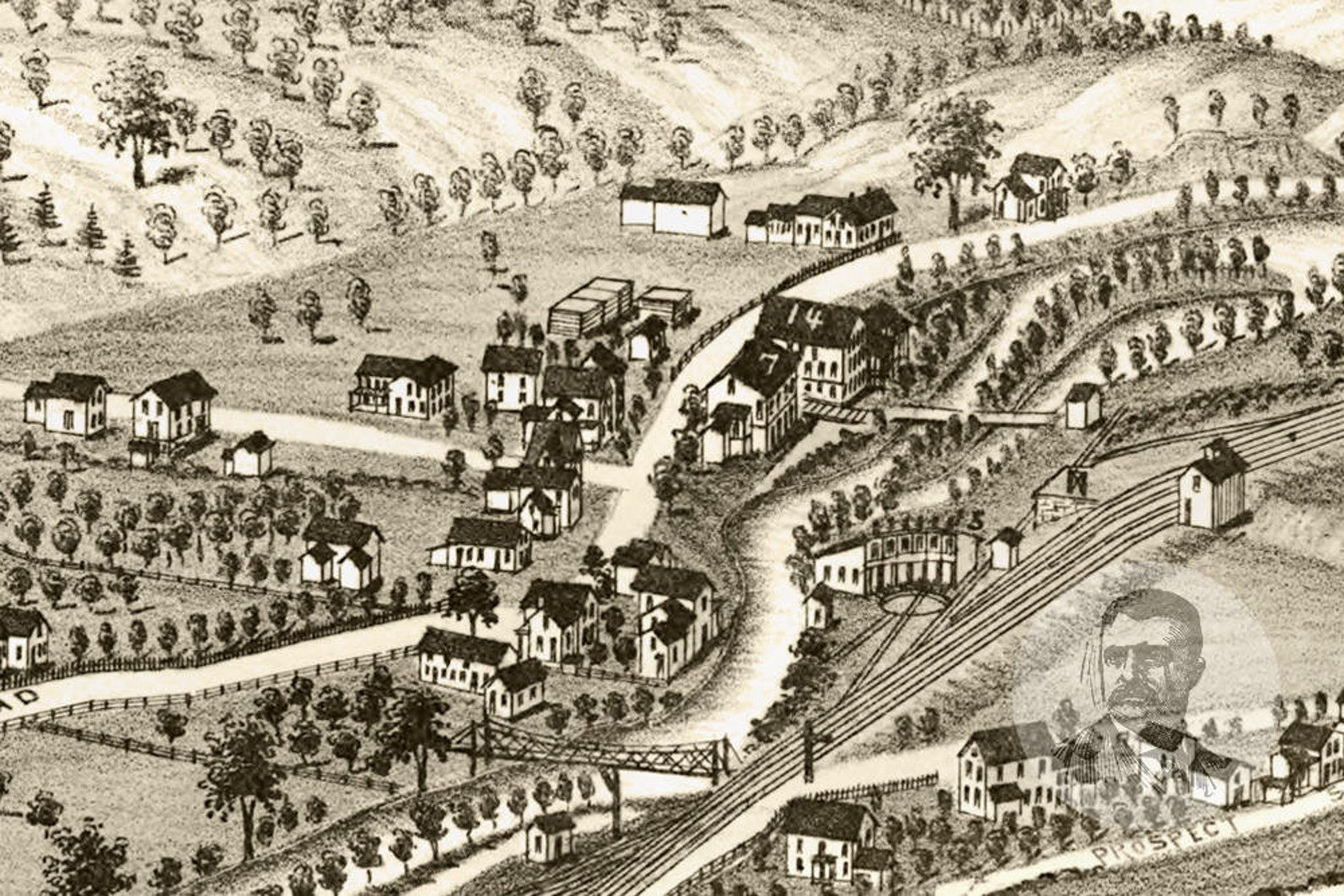 Vintage Chester Map 1885 Old Map of Chester Massachusetts Etsy