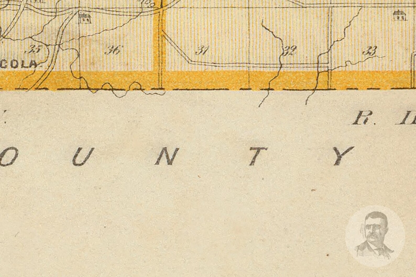 Vintage Owen County IN Map 1876 Old Indiana Map Historical Etsy