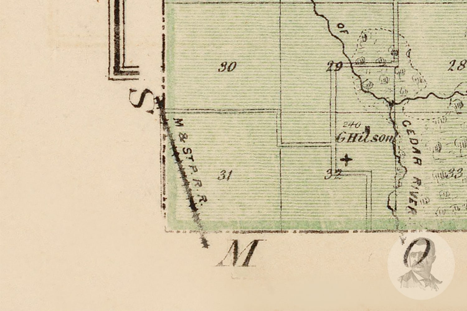 Vintage Dodge County MN Map 1874 Old Minnesota Map Etsy