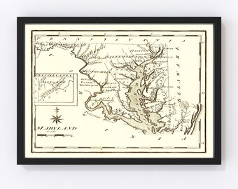 Restoration Hardware Home Deco Style Old Wall Giclee Reproduction. PA 1902 Fayette Co. Pennsylvania Map of Point Marion