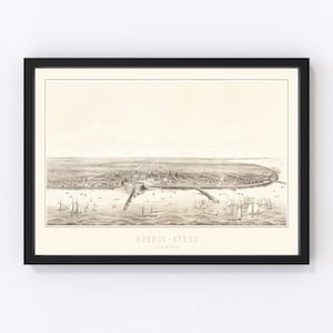 Buenos Aires Map 1880, Vintage Buenos Aires Map, Old Buenos Aires Art, Wall Art Gift for Buenos Aires History Lovers Retro Decor