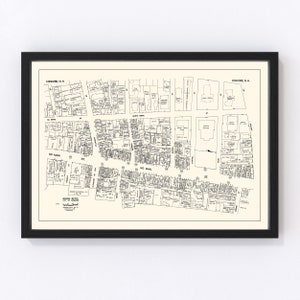 Concord Map 1946, Vintage Concord Map, Old Concord New Hampshire Art, Wall Art Gift for Concord History Lovers Retro Decor
