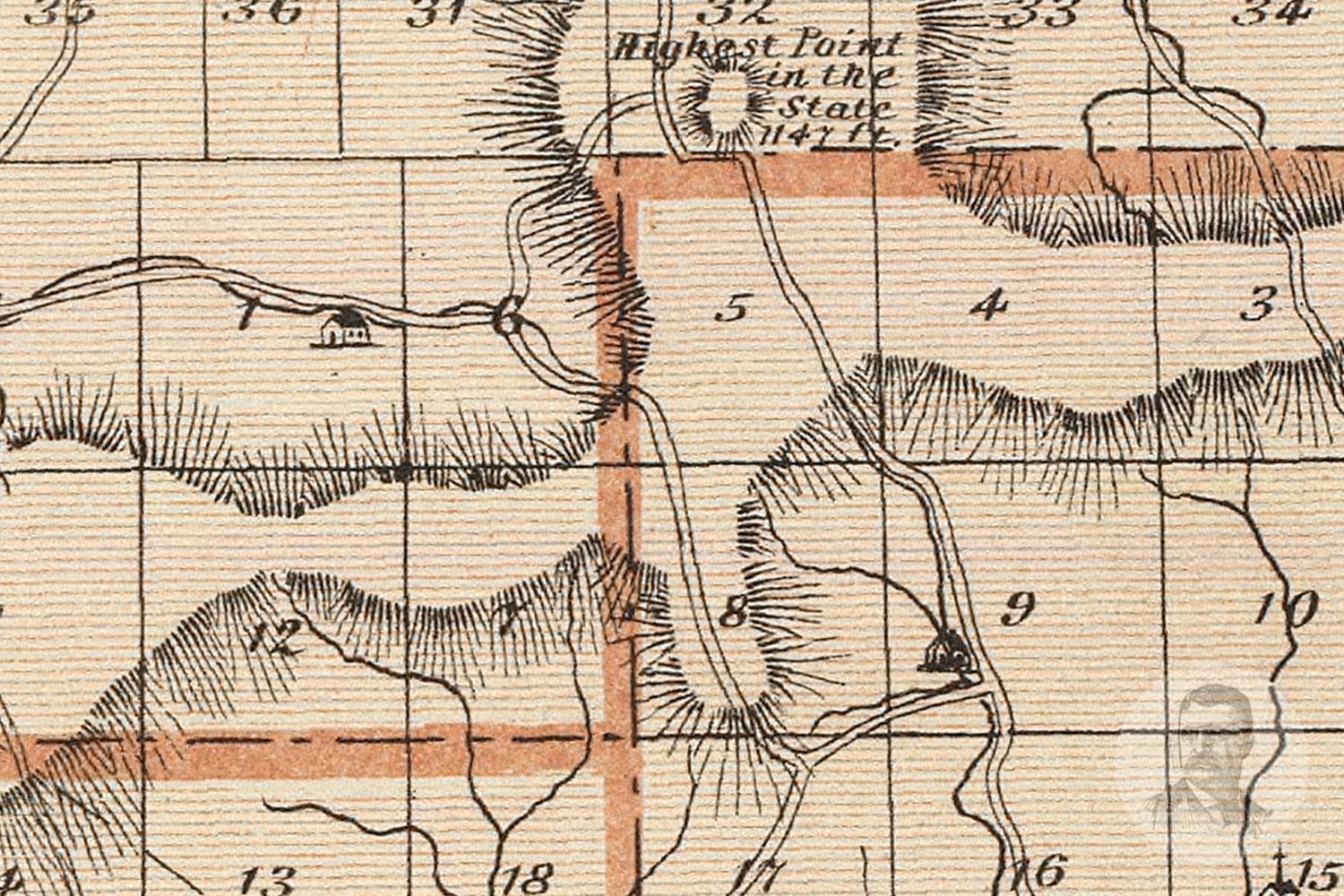 Vintage Brown County IN Map 1876 Old Indiana Map Historical Etsy
