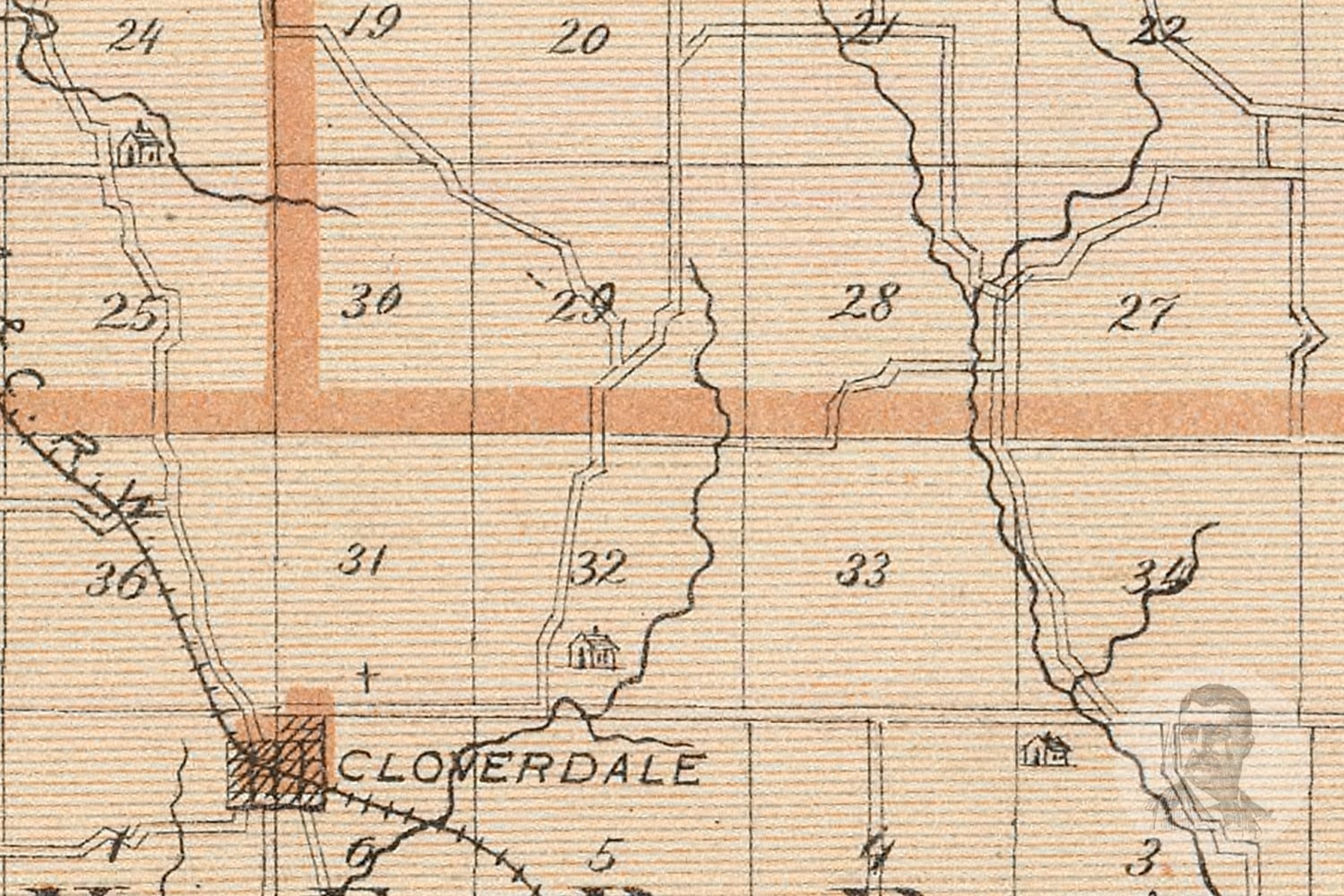 Vintage Putnam County IN Map 1876 Old Indiana Map Etsy