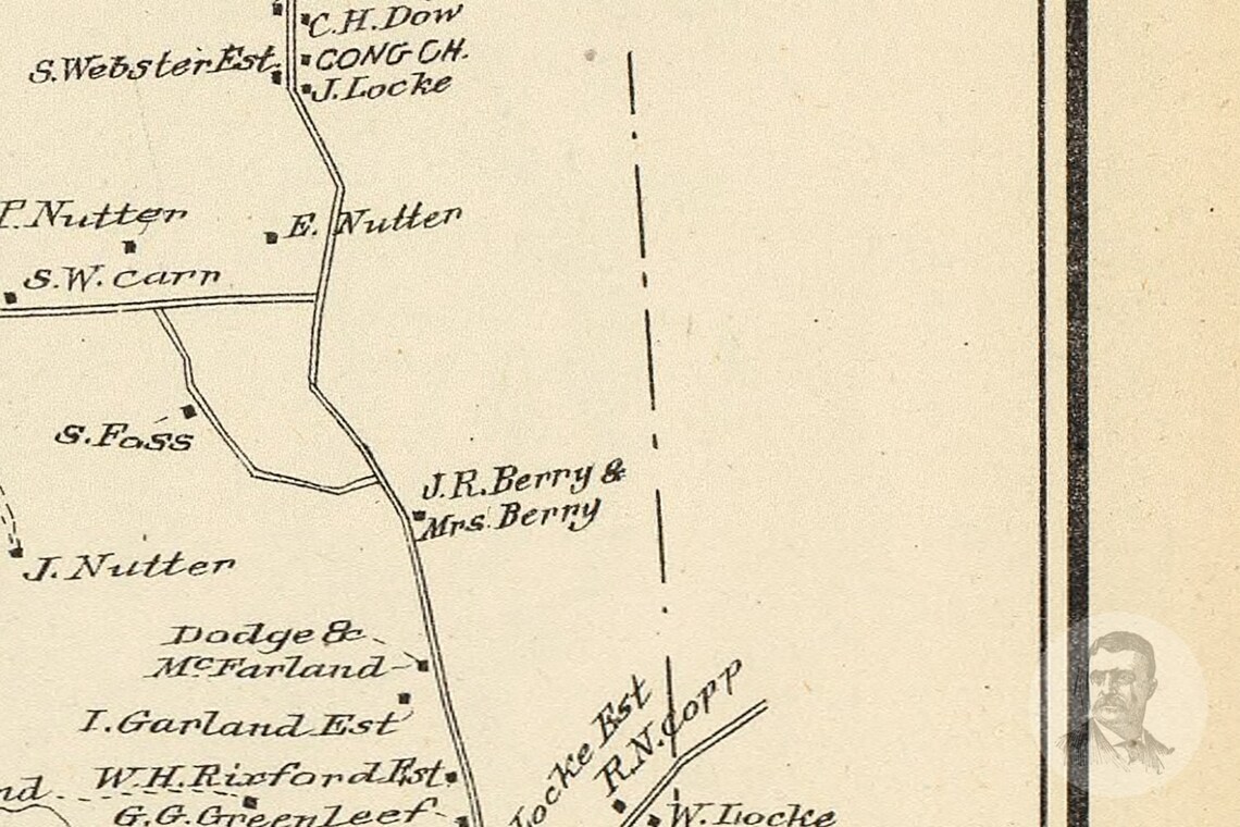Vintage Barnstead Map from 1892 Old New Hampshire Map Etsy