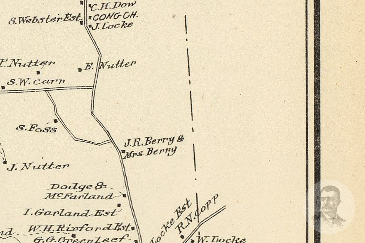 Vintage Barnstead Map from 1892 Old New Hampshire Map Etsy