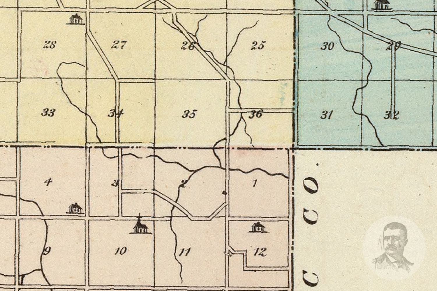 Vintage Brown County WI Map 1878 Old Wisconsin Map Etsy