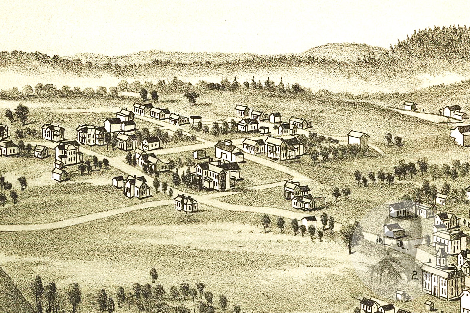 Vintage Harrisville Map 1899 Old Map of Harrisville West Etsy