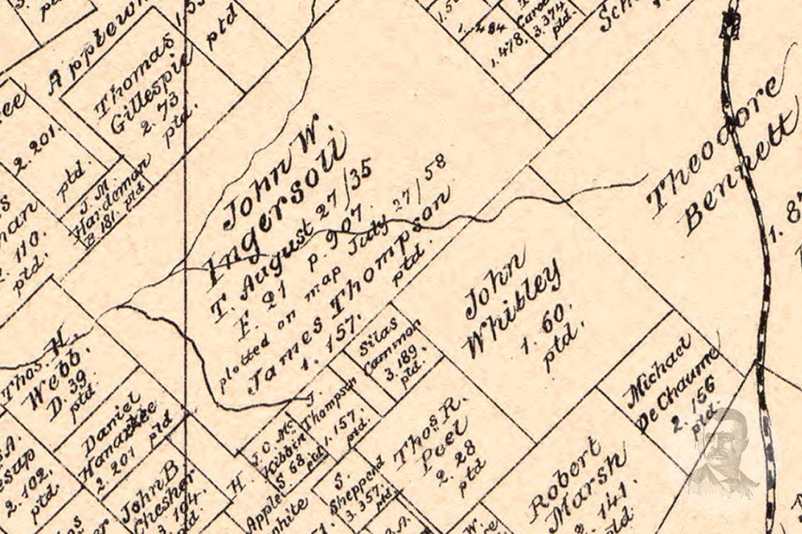 Vintage Walker County Map 1879 Old Map of Walker County Etsy