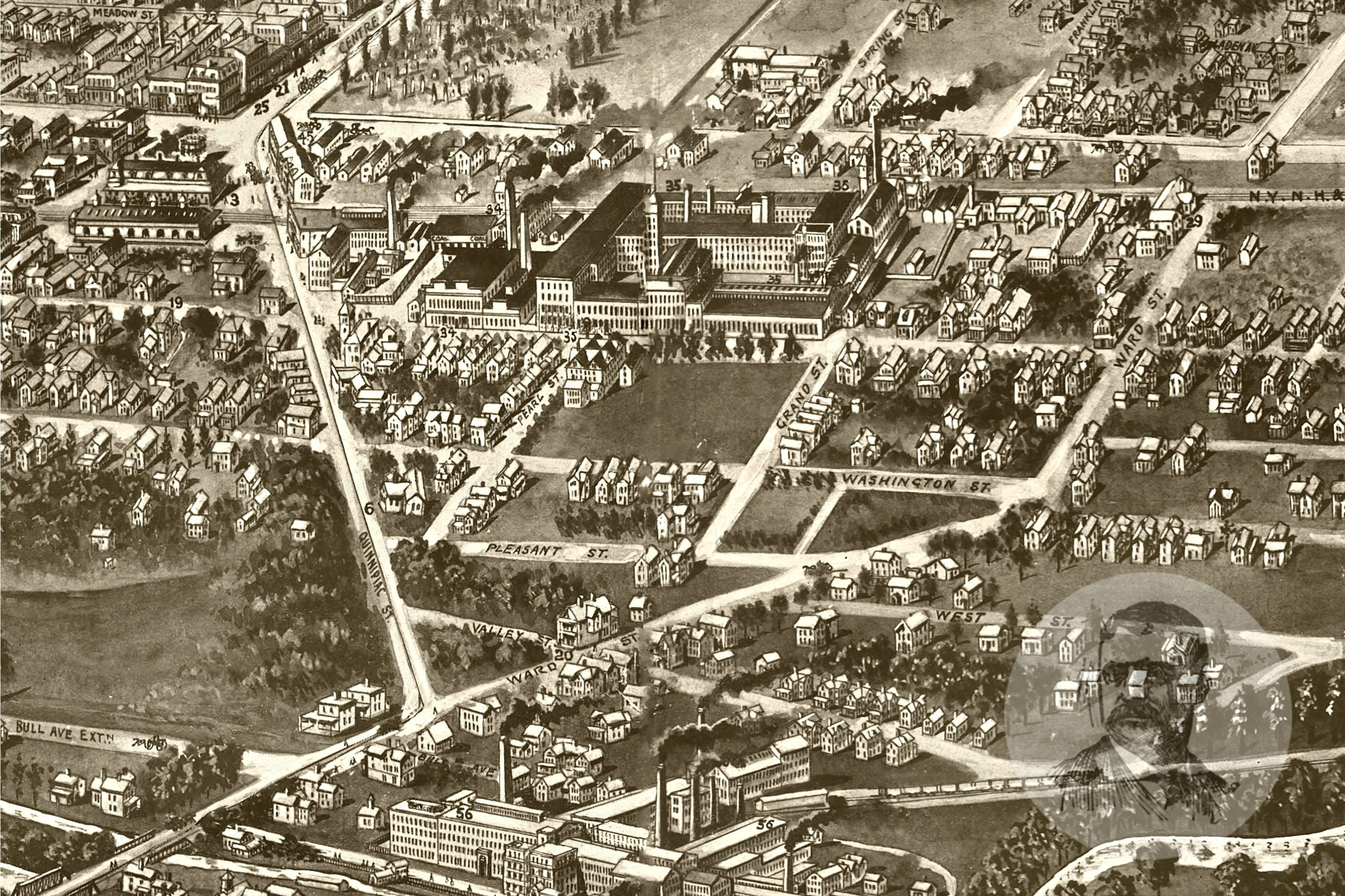 Vintage Wallingford Map 1905 Old Map of Wallingford Etsy