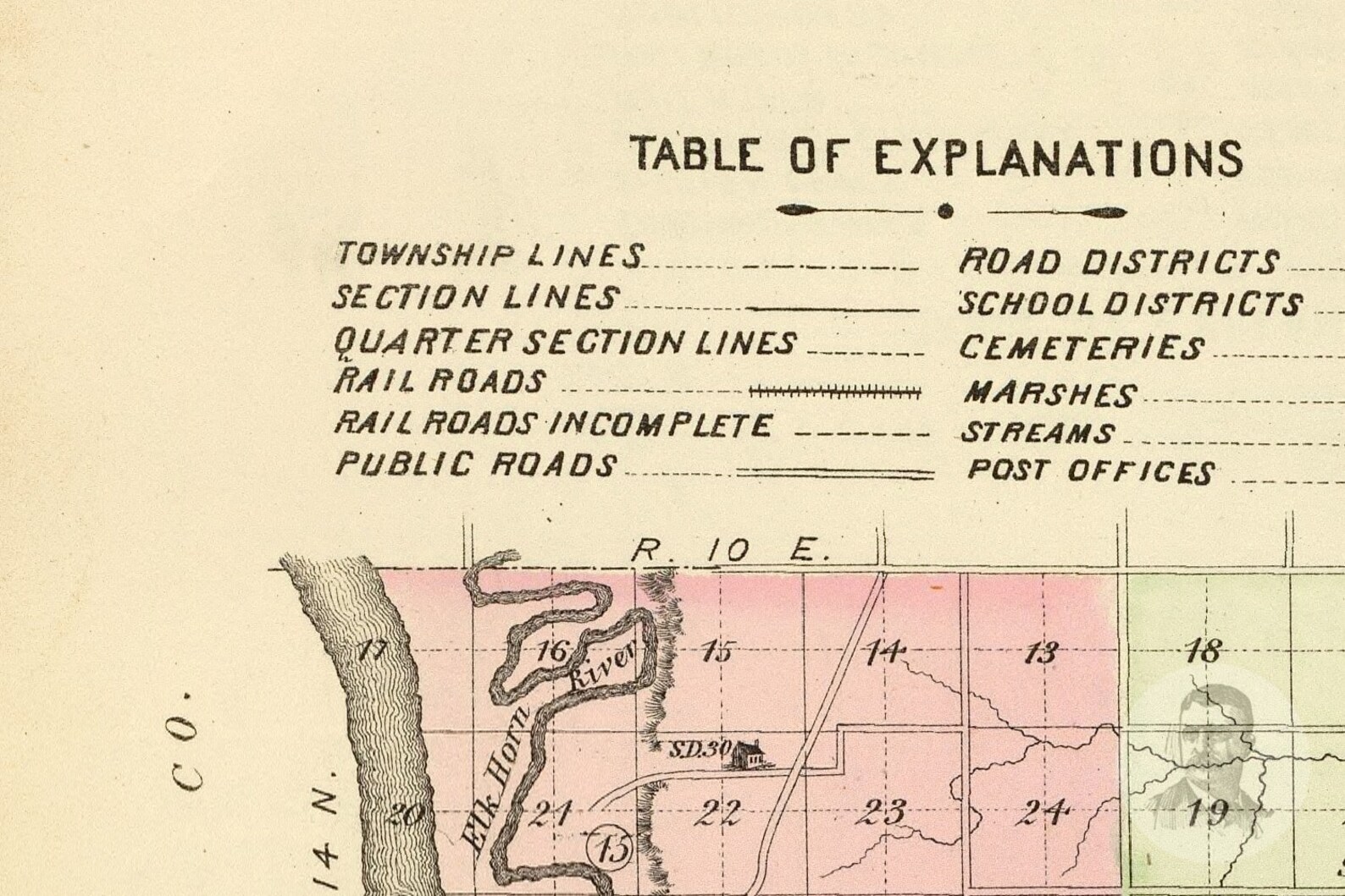Vintage Sarpy County NE Map 1885 Old Nebraska Map Etsy