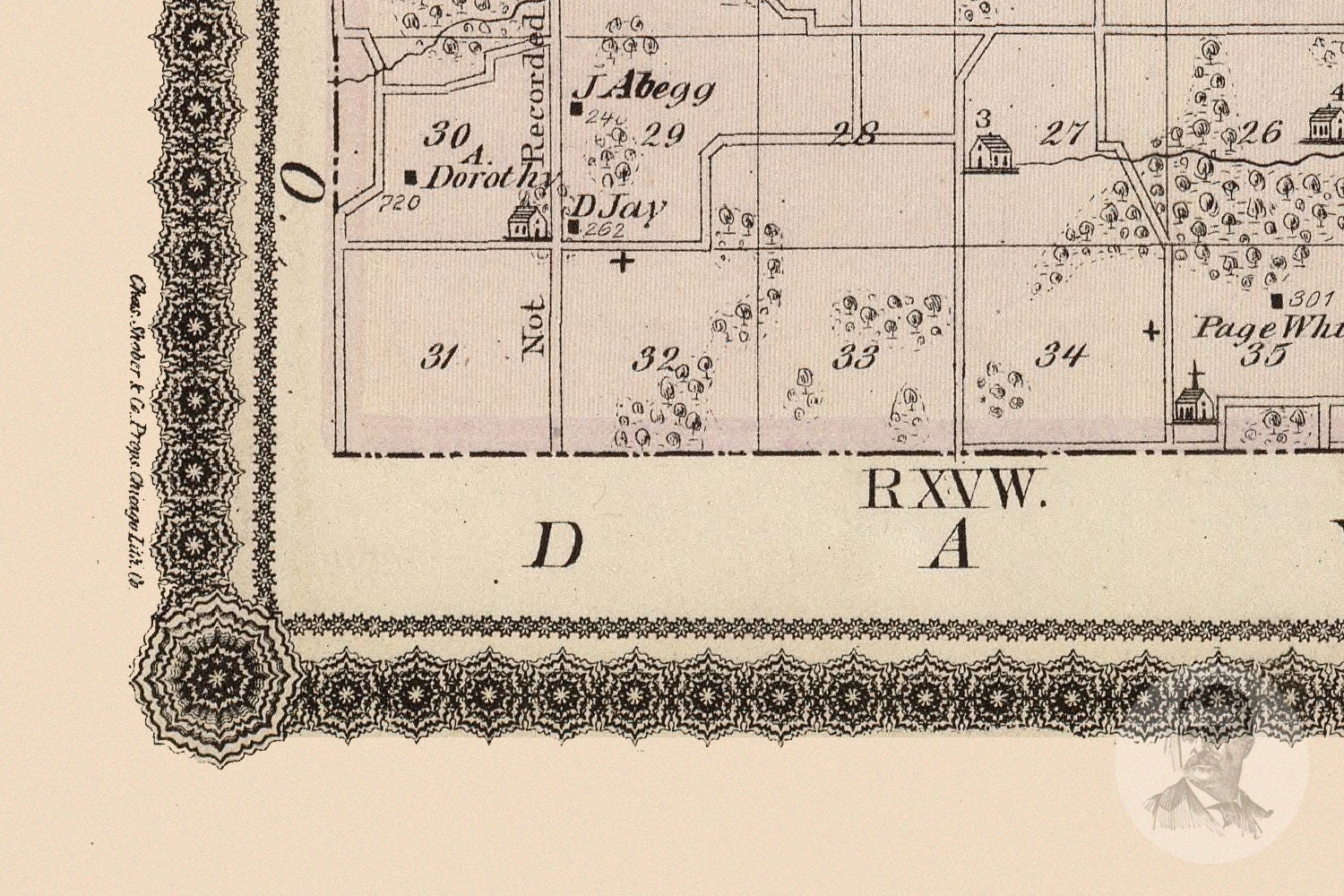 Vintage Wapello County IA Map 1875 Old Iowa Map Historical Etsy