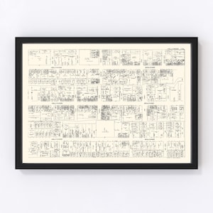 Hollywood Map 1929, Vintage Hollywood Map, Old Hollywood California Art, Wall Art Gift for Hollywood History Lovers Retro Decor