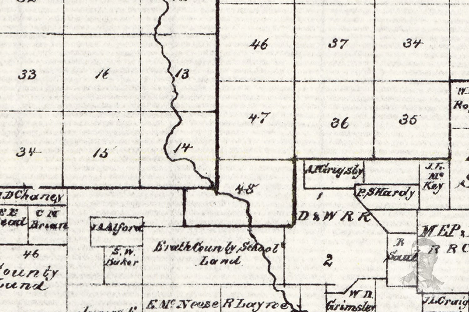 Vintage Eastland County Map 1890 Old Map of Eastland County Etsy