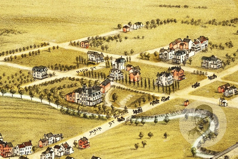 Vintage Somerville Map 1882 Old Map of Somerville New Etsy