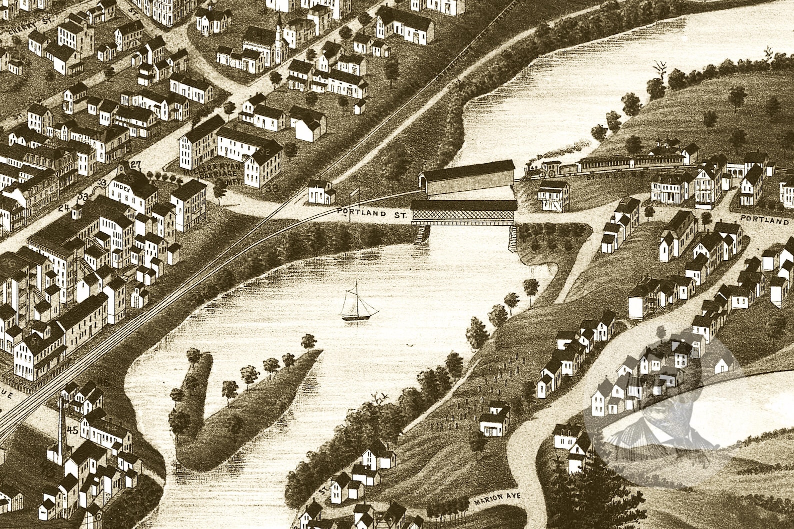 Vintage St. Johnsbury Map 1884 Old Map of St. Johnsbury Etsy
