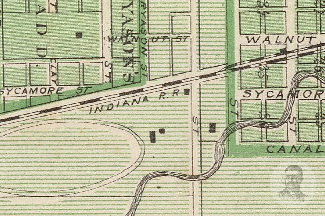 Vintage Lagrange County IN Map 1876 Old Indiana Map Etsy