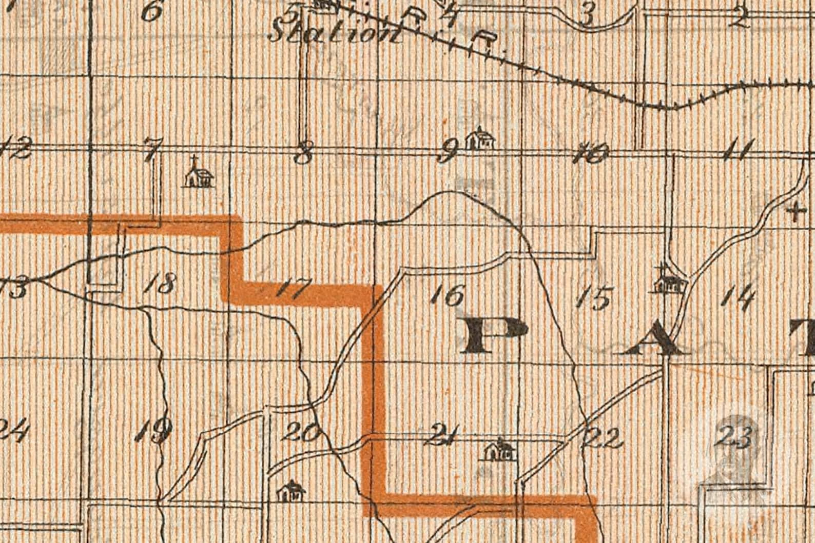 Vintage Gibson County IN Map 1876 Old Indiana Map Etsy