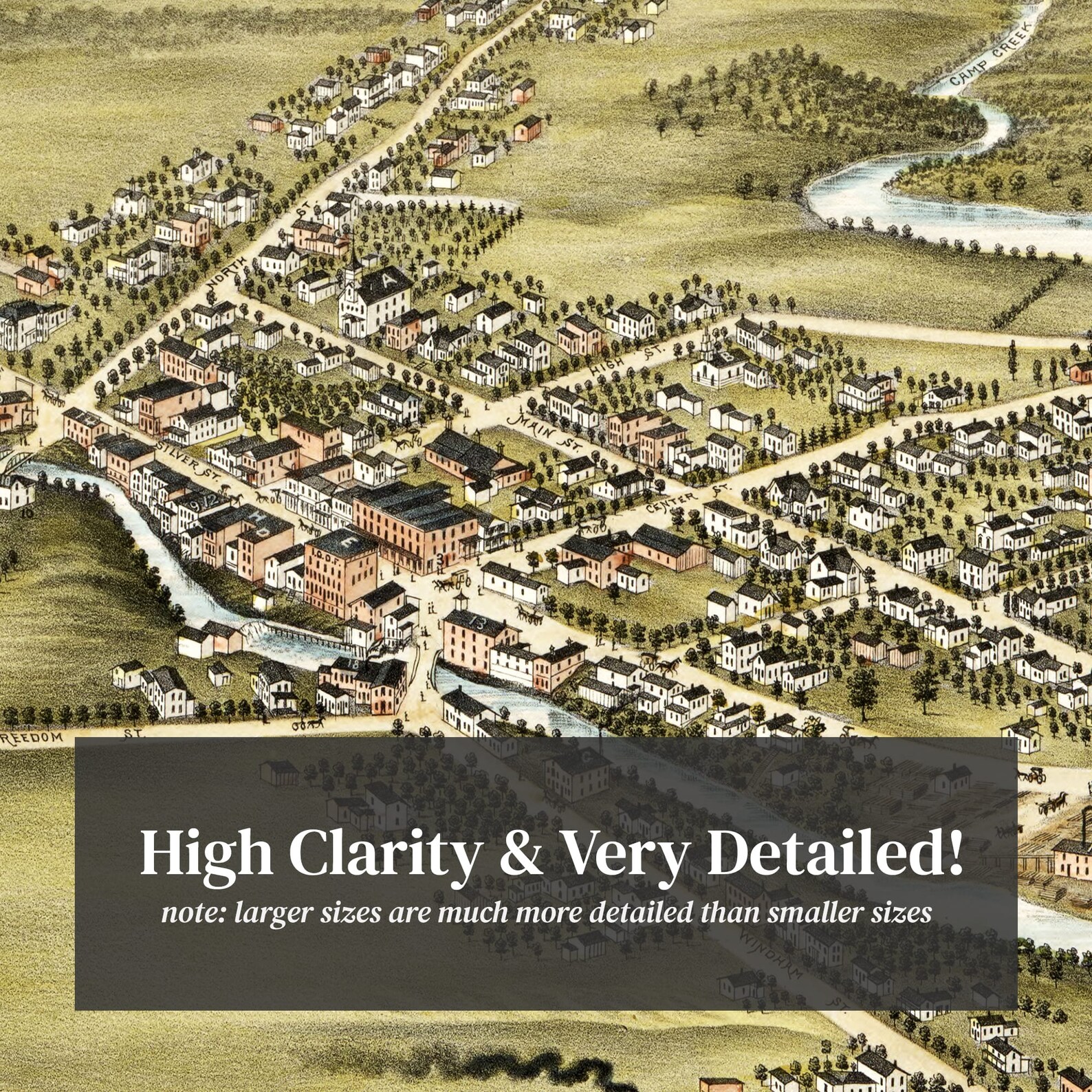 Garrettsville Map 1883 Old Map of Garrettsville Ohio Art Etsy Ireland