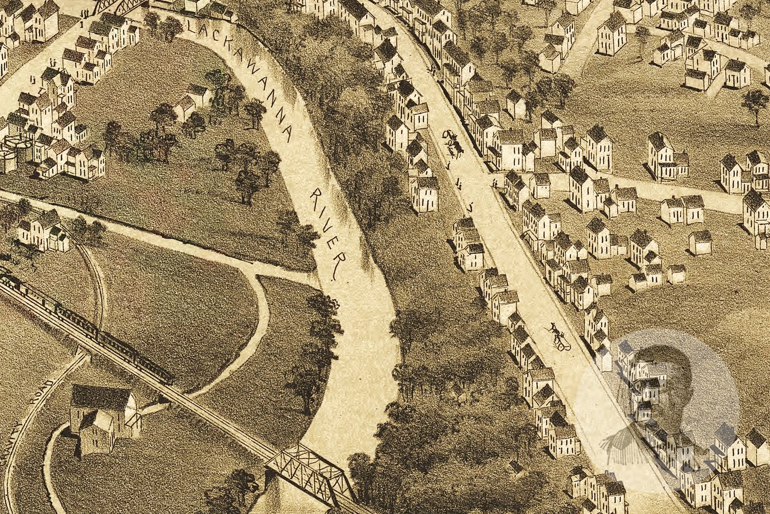 Vintage Carbondale Map 1897 Old Map of Carbondale Etsy