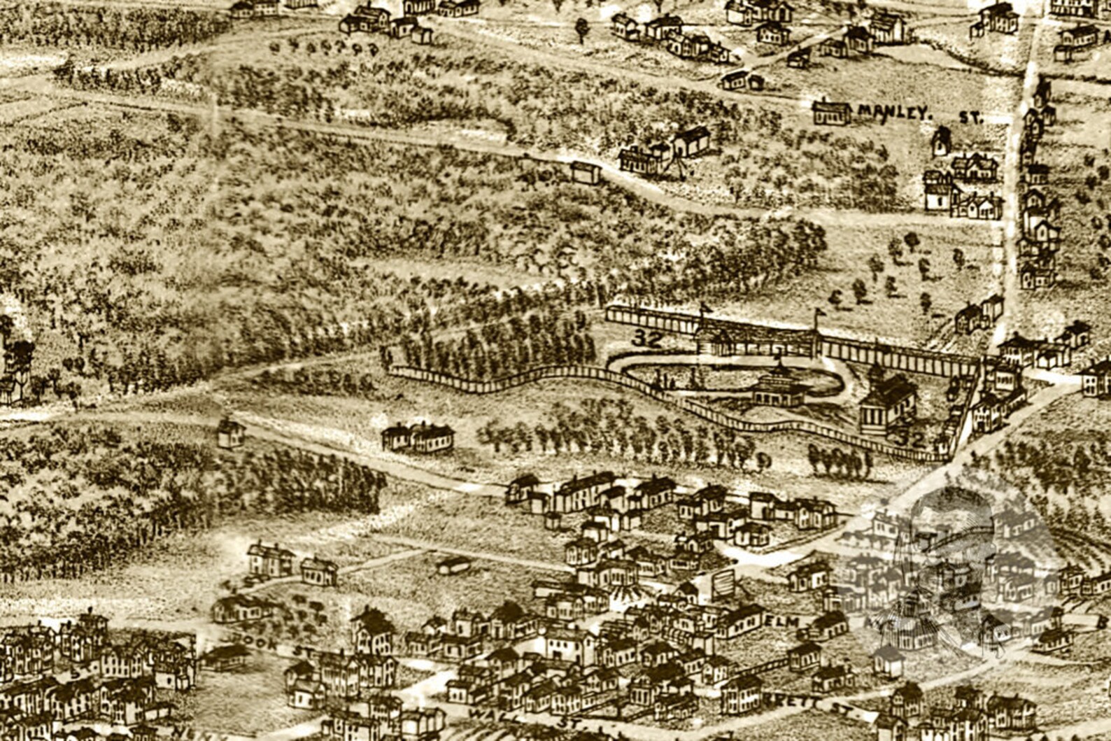 Vintage Brockton Map 1882 Old Map of Brockton Massachusetts Etsy