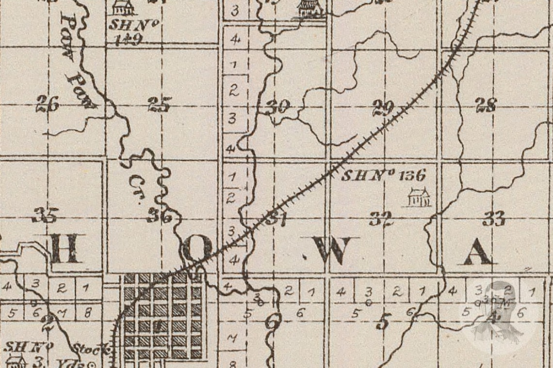 Vintage Elk County KS Map 1887 Old Kansas Map Historical Etsy